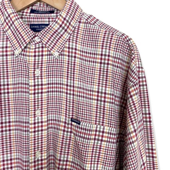 Daniel Cremieux Mens Plaid Button Down Shirt size XL Red Casual Workwear - Picture 4 of 8